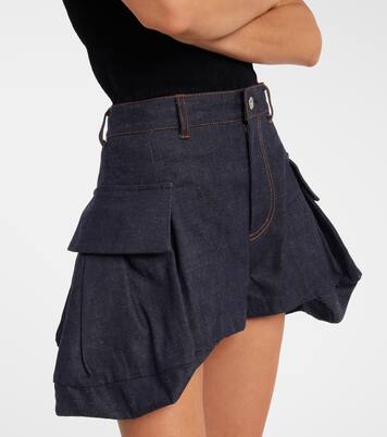 Shorts de denim de tiro alto | Sacai