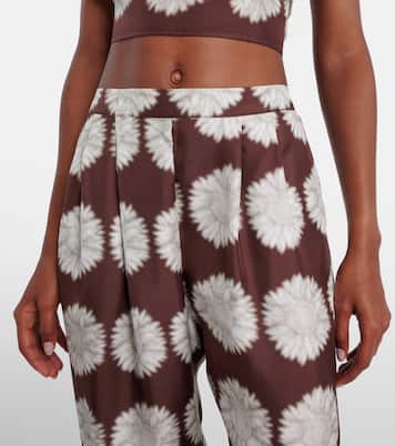 Pantalon ample Isola en soie | Asceno