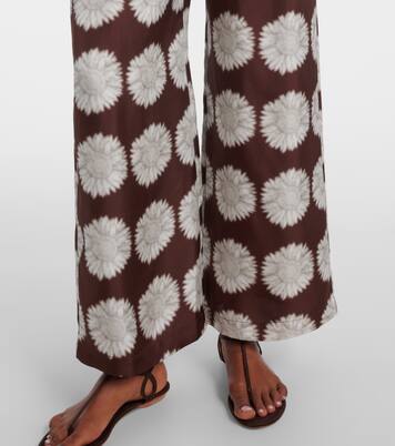 Pantalon ample Isola en soie | Asceno