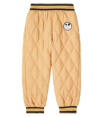 Patch-appliqué quilted sweatpants | Mini Rodini