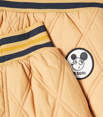 Patch-appliqué quilted sweatpants | Mini Rodini