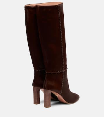 Indy 85 pony hair knee-high boots | Aquazzura