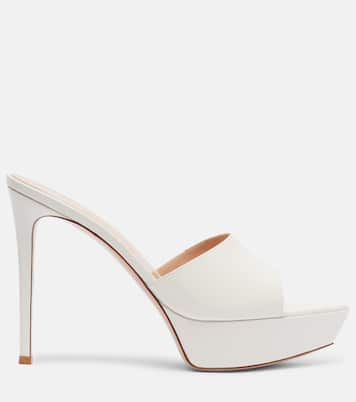 Plateau-Pantoletten Dasha 85 aus Lackleder | Gianvito Rossi
