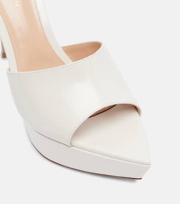 Plateau-Pantoletten Dasha 85 aus Lackleder | Gianvito Rossi