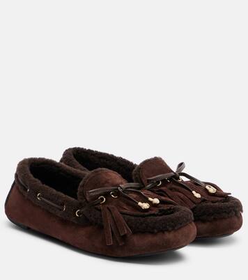 Segelschuhe Manon aus Veloursleder | Jimmy Choo