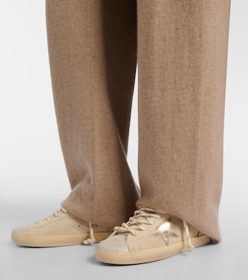 Sneakers Super-Star aus Veloursleder und Shearling | Golden Goose