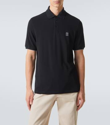 Polo en coton à logo | Brunello Cucinelli