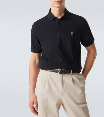 Polo en coton à logo | Brunello Cucinelli
