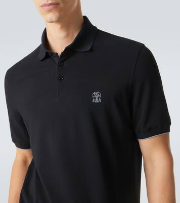 Polo en coton à logo | Brunello Cucinelli