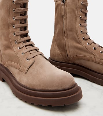 Botas con cordones de ante | Brunello Cucinelli