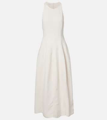 Abito lungo in cotone e seta | Brunello Cucinelli