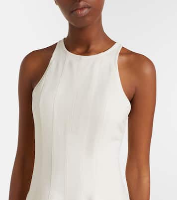 Abito lungo in cotone e seta | Brunello Cucinelli