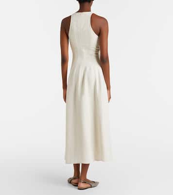 Abito lungo in cotone e seta | Brunello Cucinelli