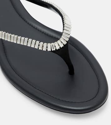 Embellished satin thong sandals | Rene Caovilla