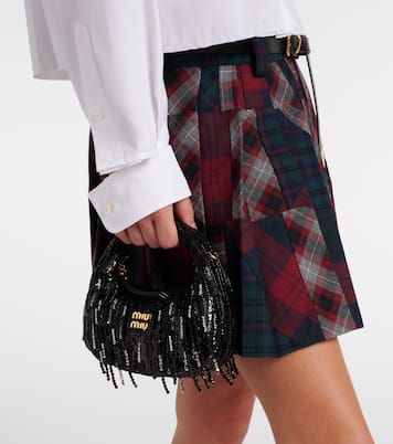 Wander Mini embellished top-handle bag | Miu Miu