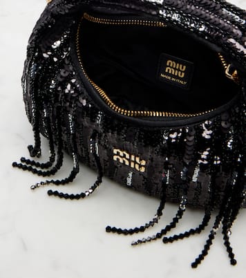 Wander Mini embellished top-handle bag | Miu Miu