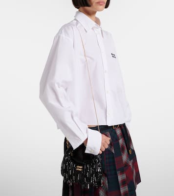 Wander Mini embellished top-handle bag | Miu Miu