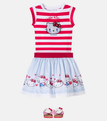 x Hello Kitty striped cotton skirt | Monnalisa
