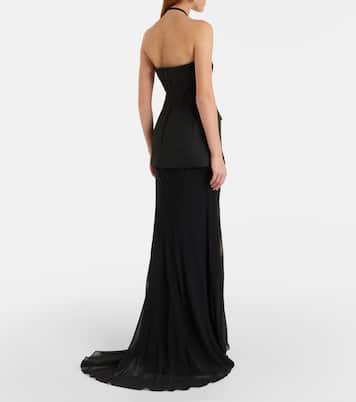 Pinne silk-trimmed maxi dress | Sportmax