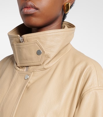 Cropped-Blouson Briar aus Leder | Nour Hammour