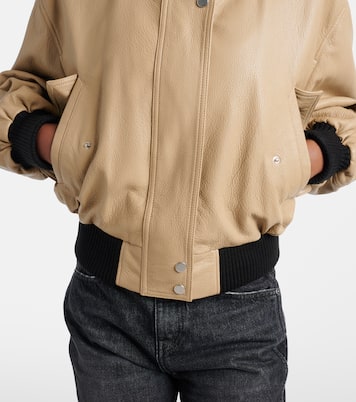 Cropped-Blouson Briar aus Leder | Nour Hammour