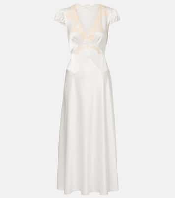 Midikleid Coraline aus Seide mit Spitze | Dôen