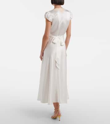 Midikleid Coraline aus Seide mit Spitze | Dôen