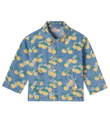 Oranges printed denim jacket | Tinycottons