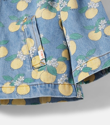 Oranges printed denim jacket | Tinycottons