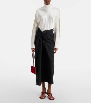 Falda midi fruncida | Róhe