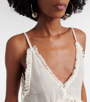 Ruffled cotton camisole top | The Attico