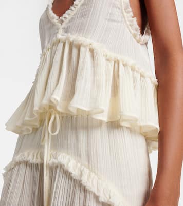 Ruffled cotton camisole top | The Attico