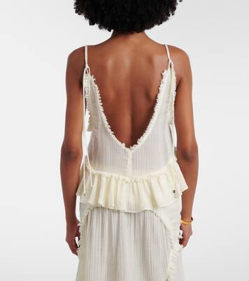 Ruffled cotton camisole top | The Attico