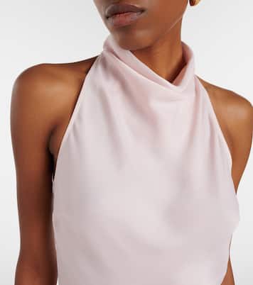 Robe longue en satin | Rotate