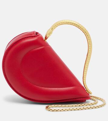 Serpenti Cuoricino Mini leather top-handle bag | Bvlgari