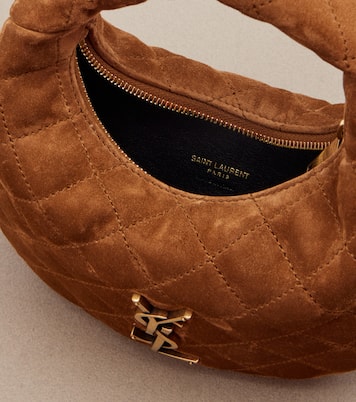 Henkeltasche Icarino Mini aus Veloursleder | Saint Laurent