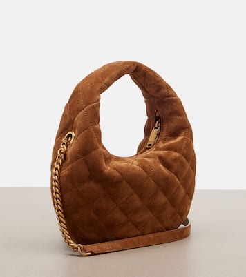 Henkeltasche Icarino Mini aus Veloursleder | Saint Laurent