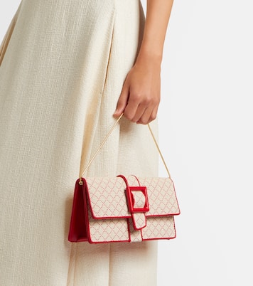 Maycap raffia-effect clutch | Manolo Blahnik