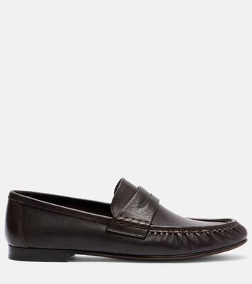 Monili leather penny loafers | Brunello Cucinelli