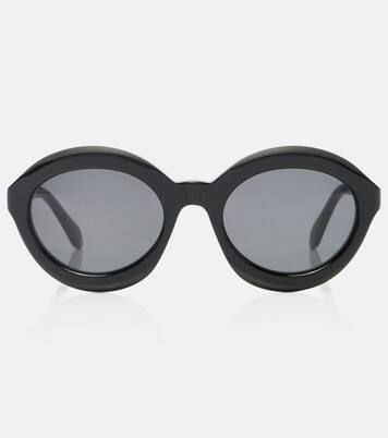 Lettering Logo round sunglasses | Alaïa