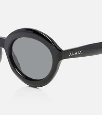 Lettering Logo round sunglasses | Alaïa