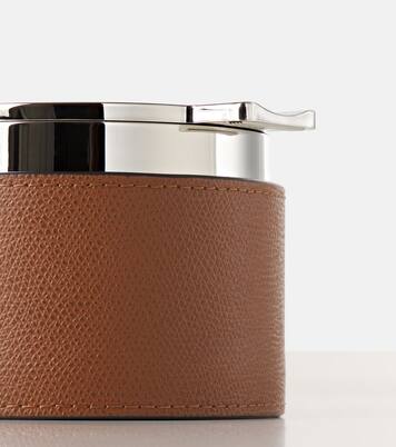 Colorado leather-trimmed ashtray | Giobagnara