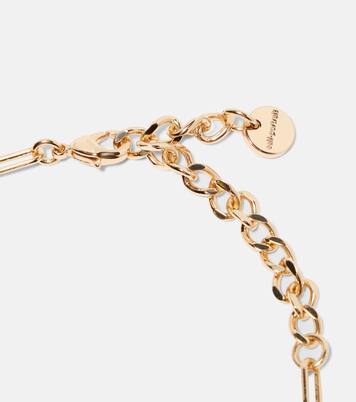Faux pearl-embellished charm bracelet | Self-Portrait