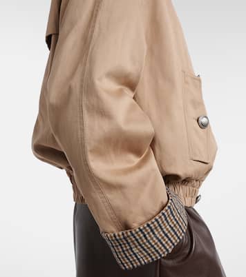 Cotton and linen jacket | Brunello Cucinelli
