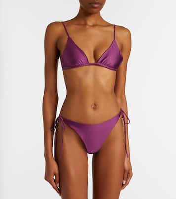 Via 메탈릭 이펙트 비키니 탑 | Jade Swim