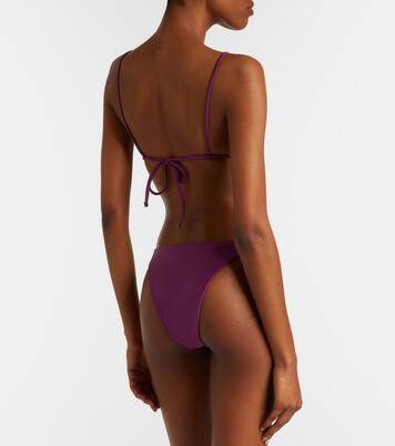 Via 메탈릭 이펙트 비키니 탑 | Jade Swim