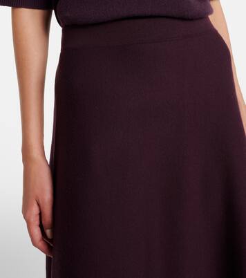Virgin wool midi skirt | Jardin des Orangers