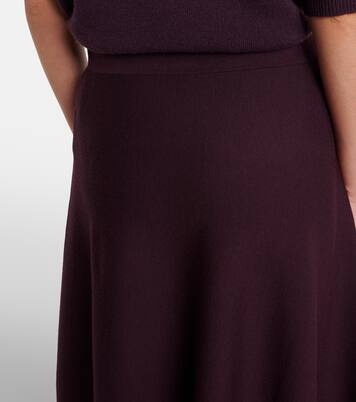 Virgin wool midi skirt | Jardin des Orangers