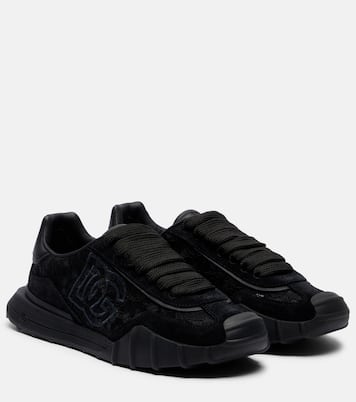 Runner leather-trimmed lace sneakers | Dolce&Gabbana