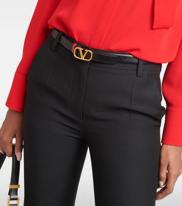 VLogo Signature 20 reversible leather belt | Valentino Garavani